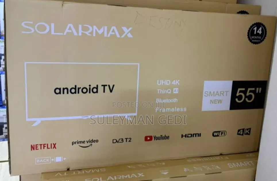 Solarmax 55 Inches Smart Tv Frameless 