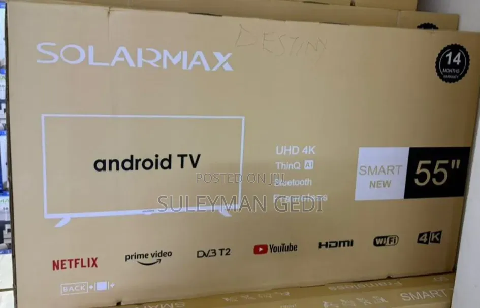 Solarmax 55 Inches Smart Tv Frameless 