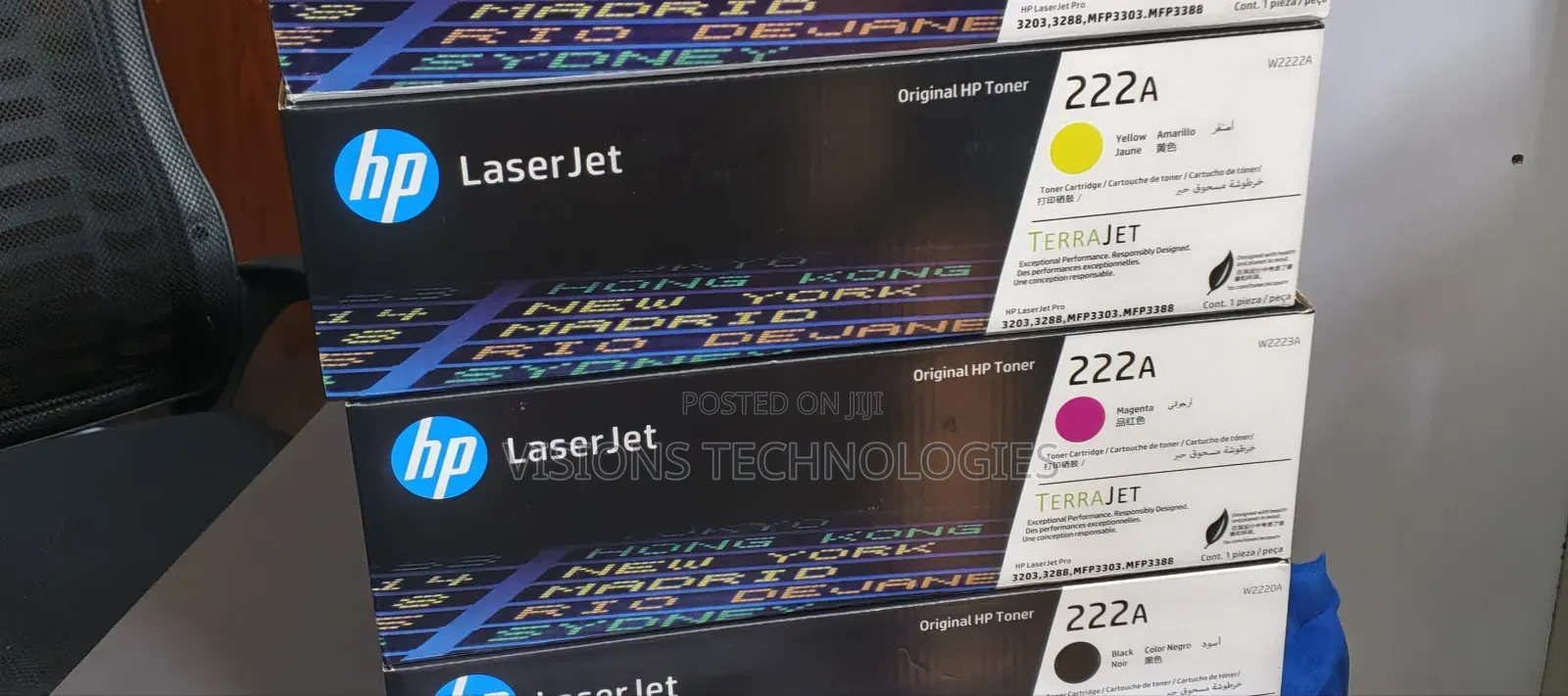 Yellow and Magenta Hp222a Quality Toner Cartridge