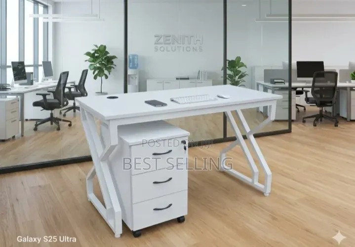 Strong Office Table and Drawers