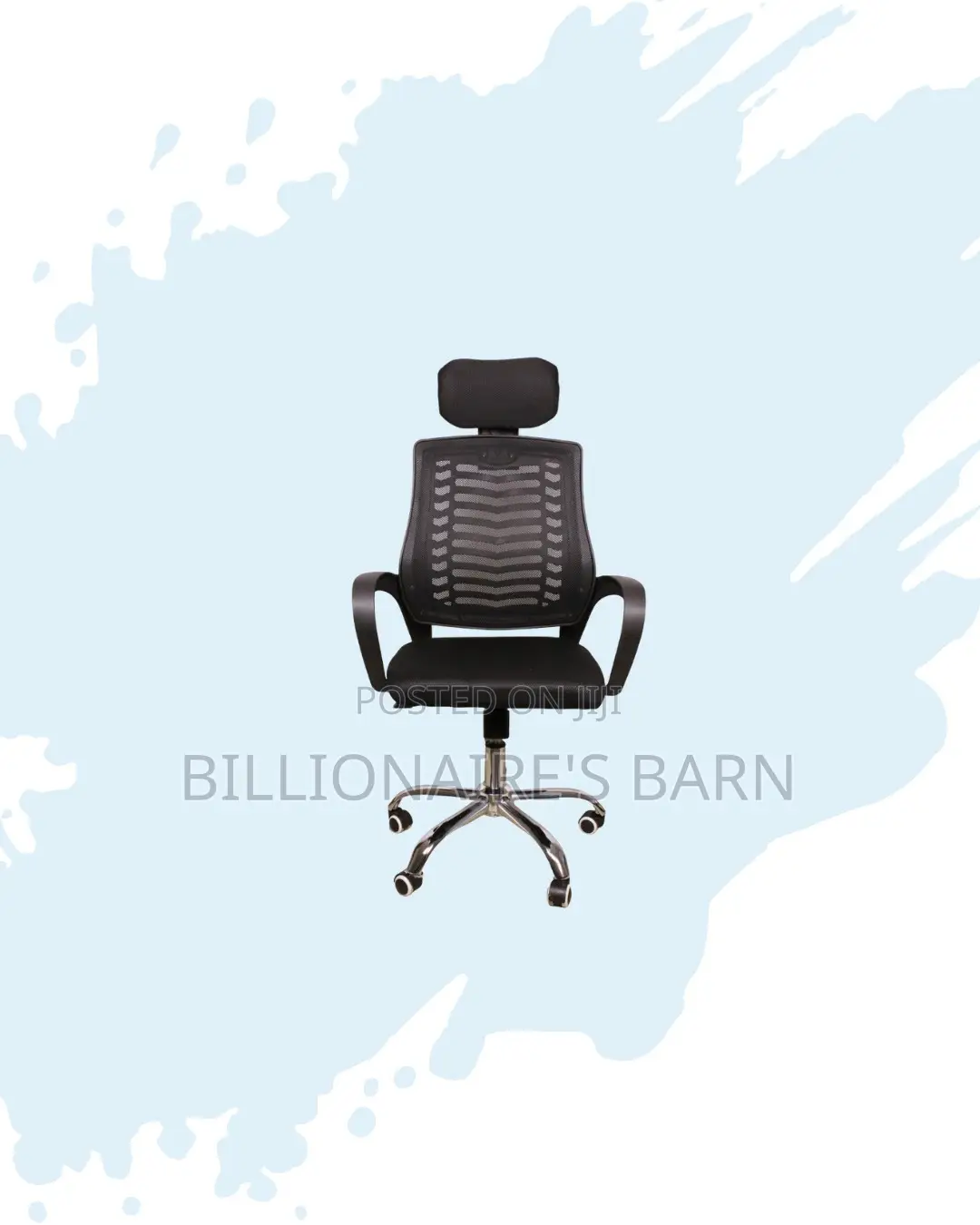 Secretarial Chair Adjustable Headrest Lumbar Support Direct From Store