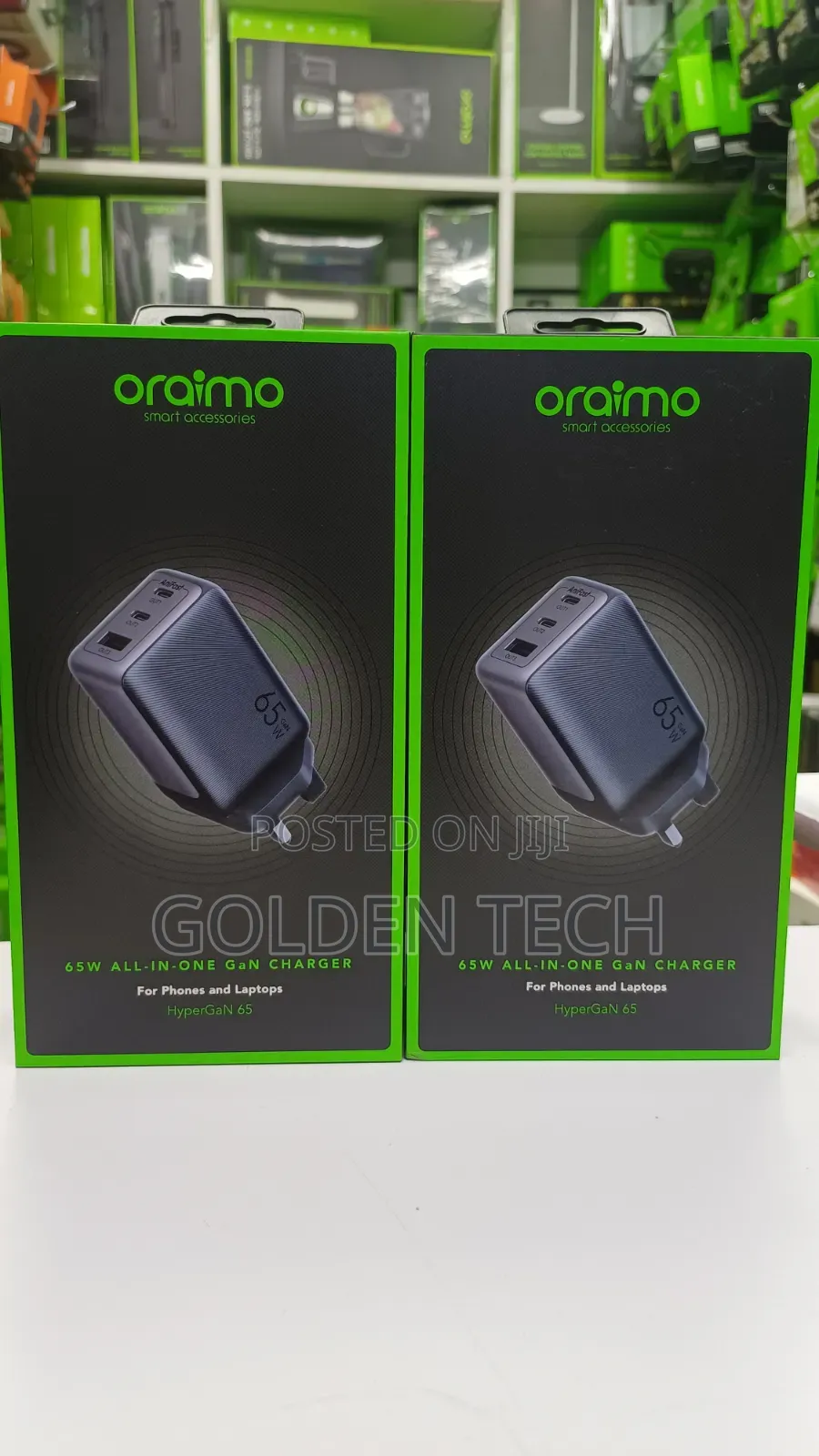 Oraimo 65w Gan Super Fast Charging Adapter Kit