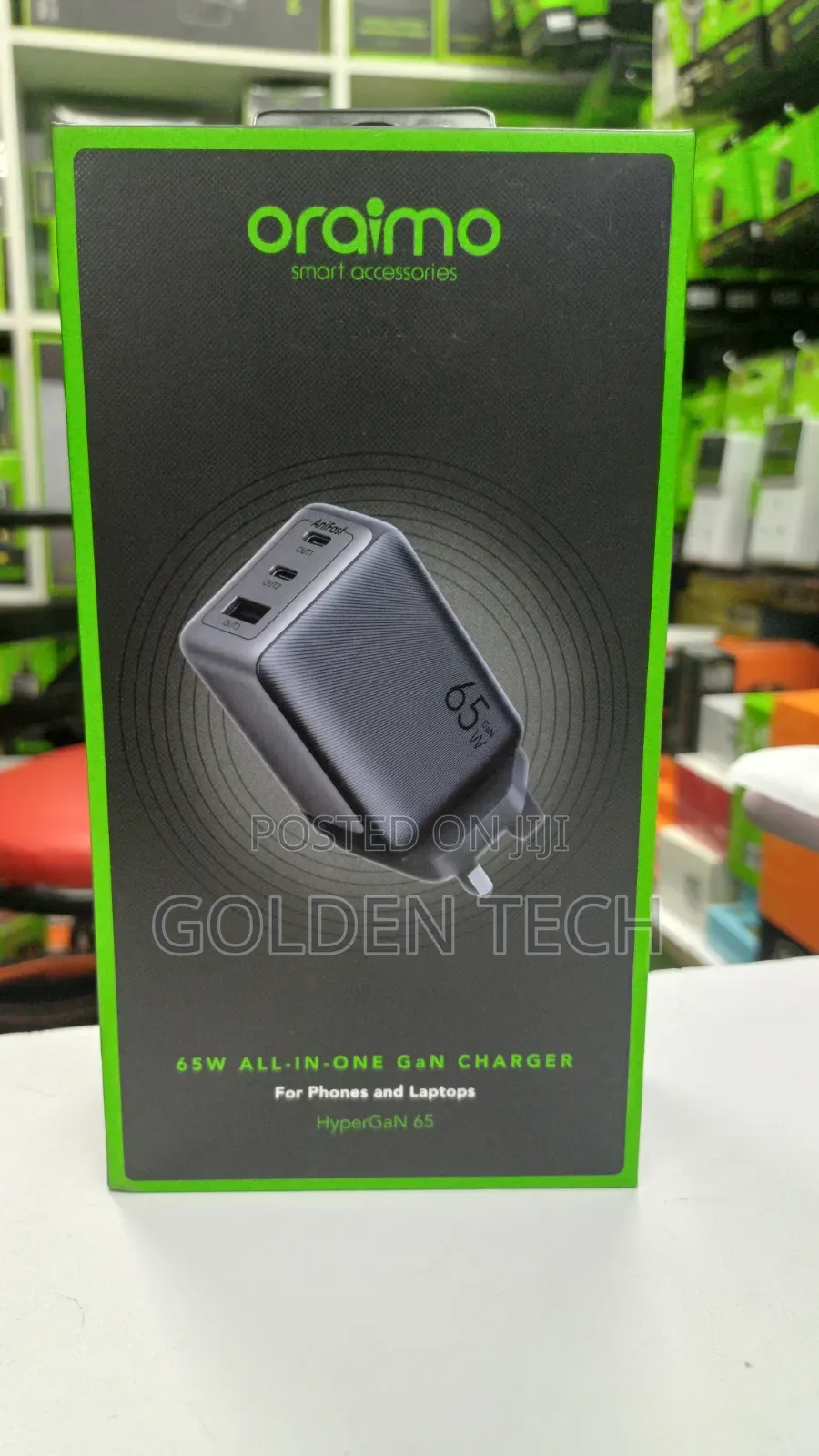 Oraimo 65w Gan Super Fast Charging Adapter Kit