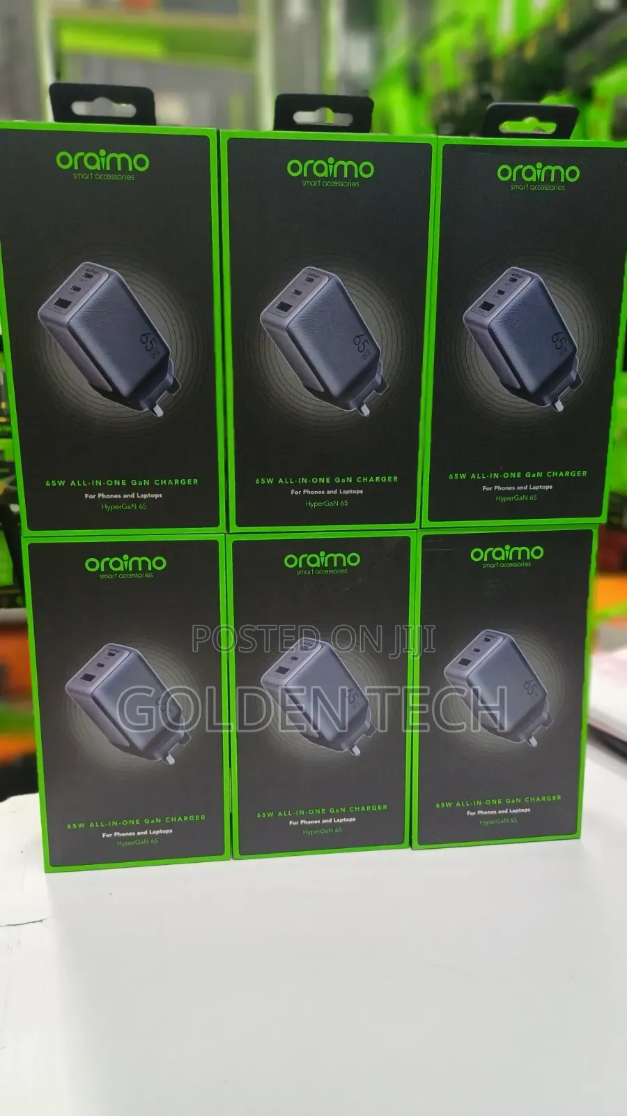 Oraimo 65w Gan Charger Kit With Cc Fast Charging Cable