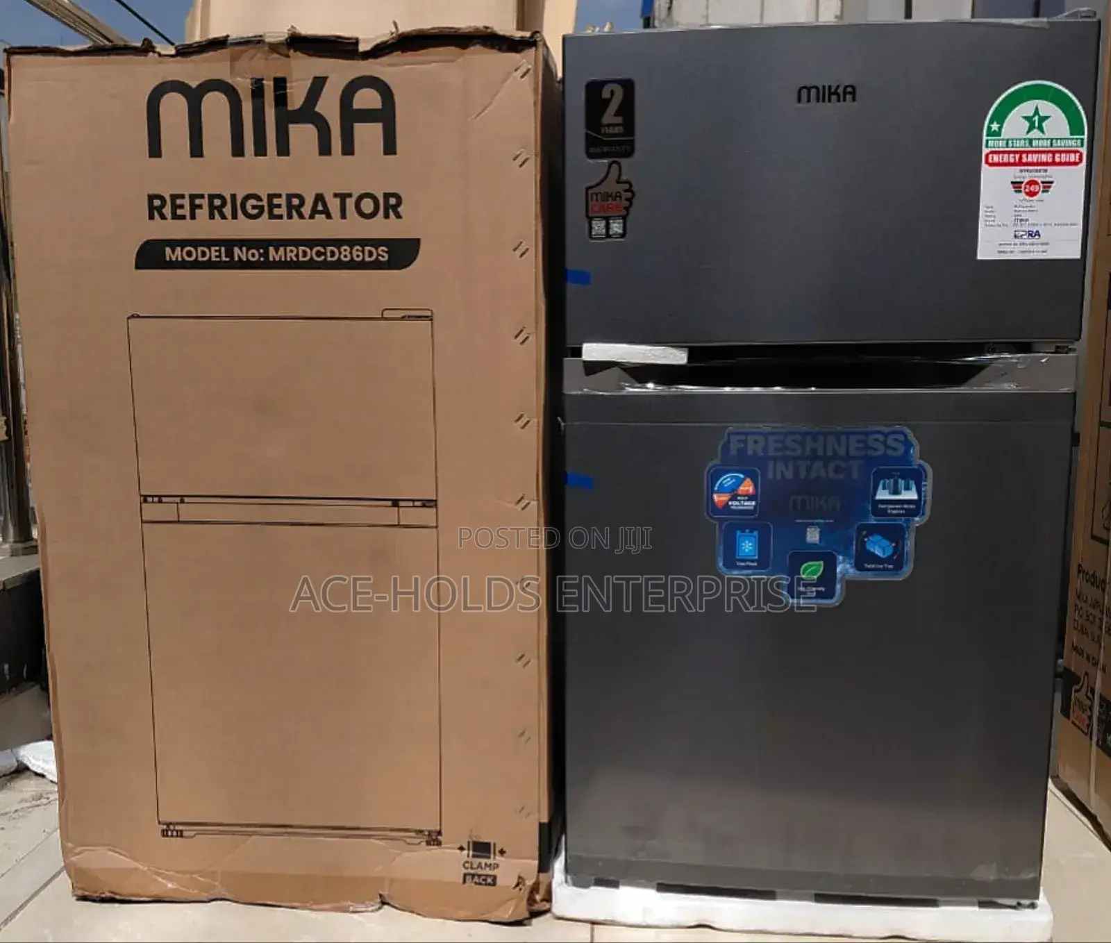 Mika - 86 Litres Double Door Refrigerator (Fridge)