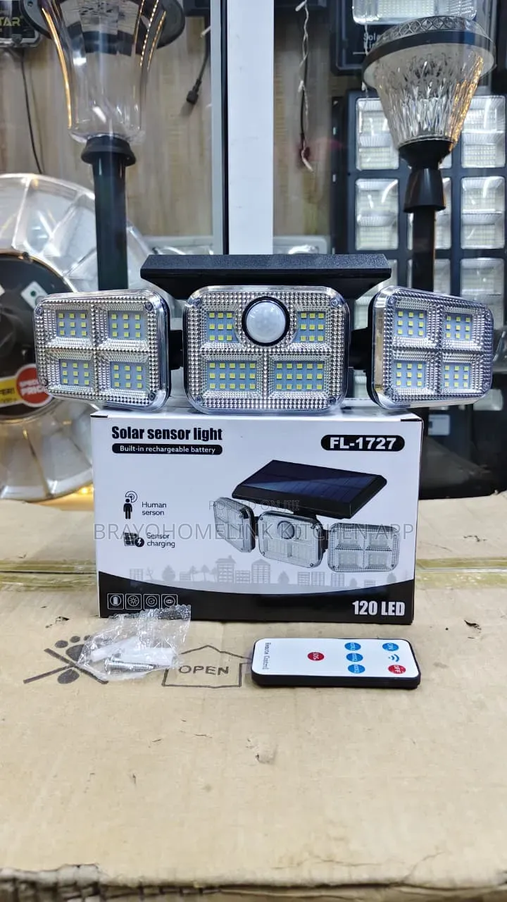 *Fl-1727 Solar Sensor Light With Adjustable Head
