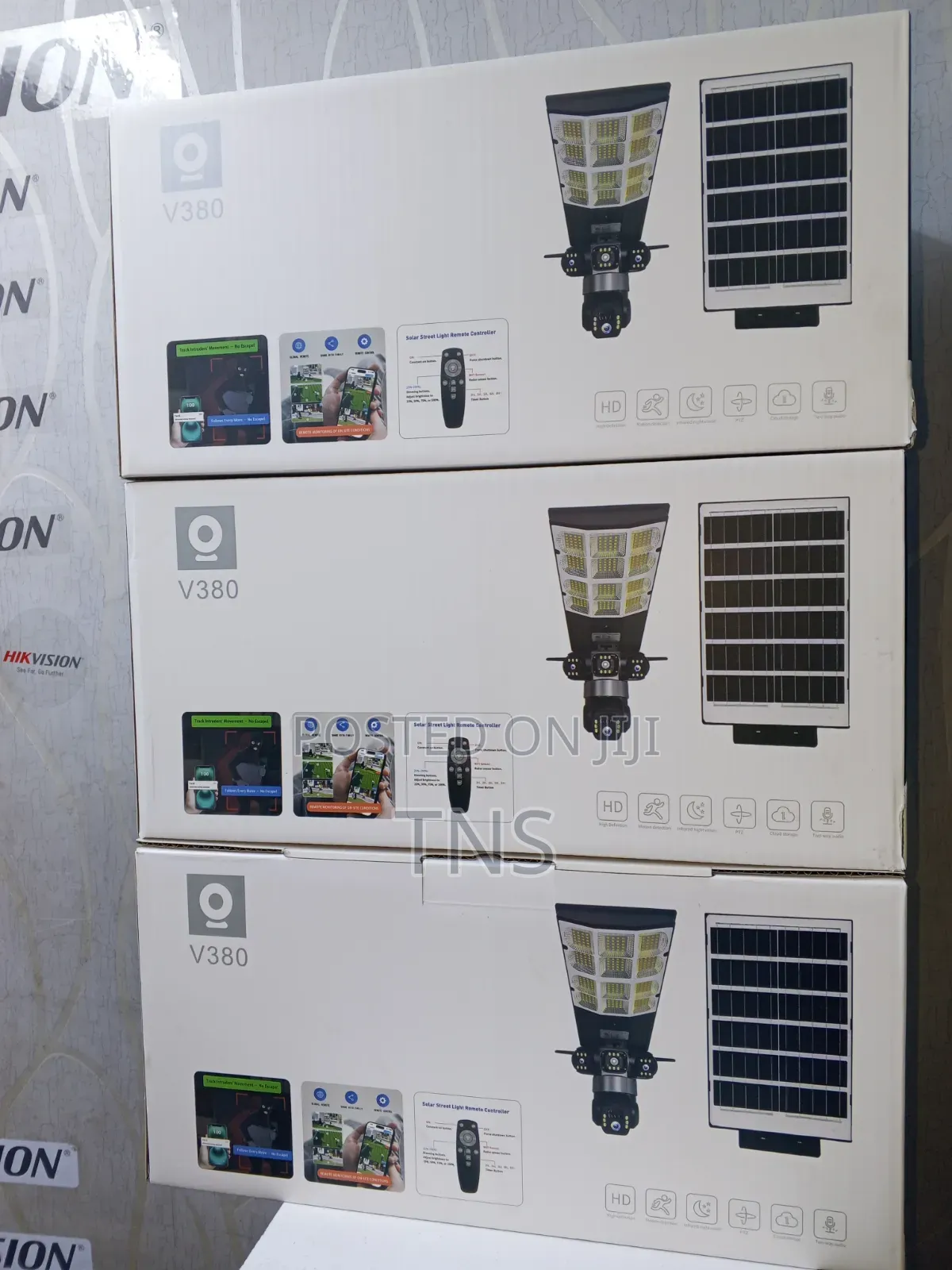 Solar Light Solar Light Triple Lens 6mp 4g Floodlight Cctv Camera -