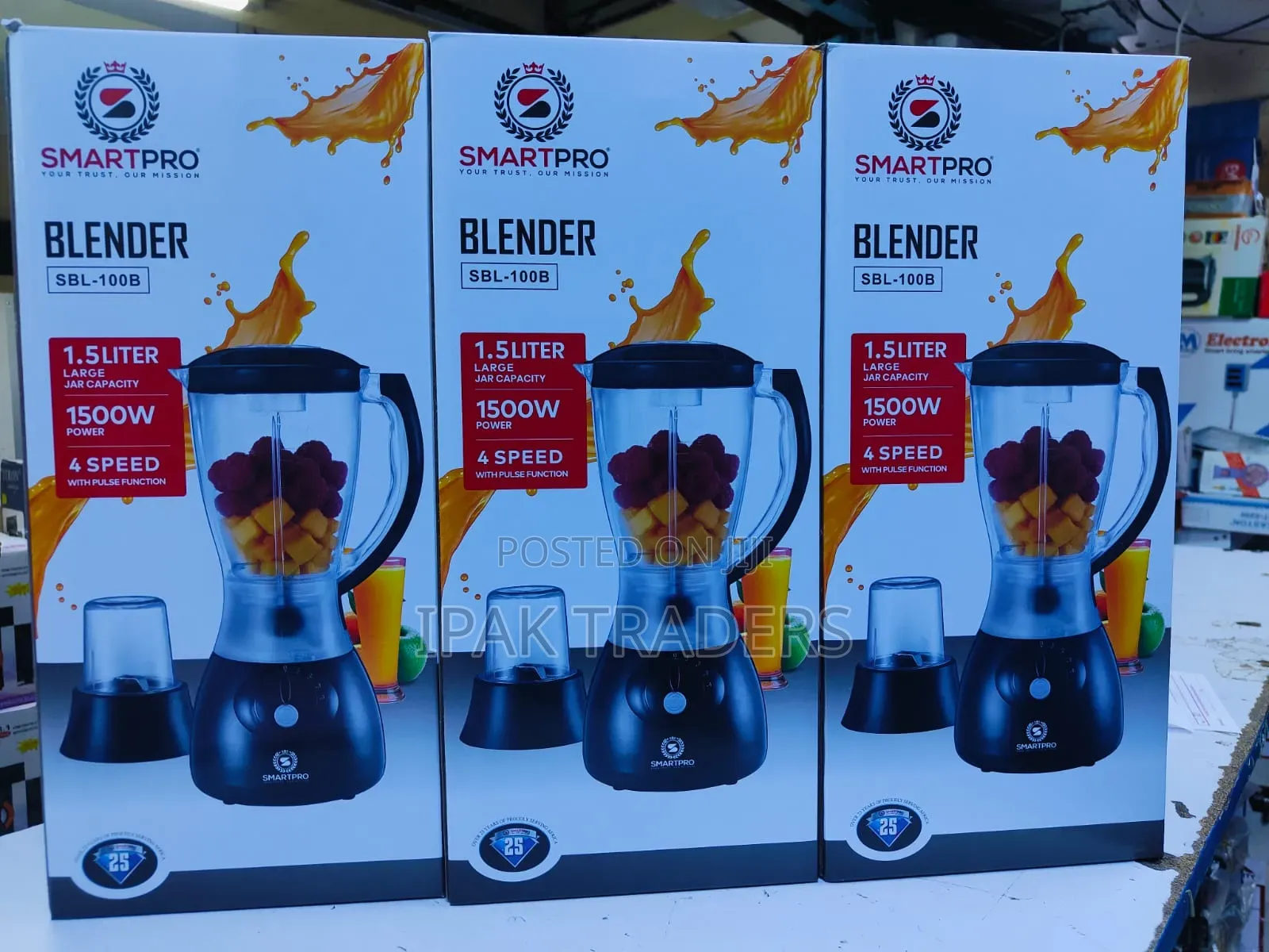Smart Pro Blender SBL-100b 1.5l 1500w – 4 Speed