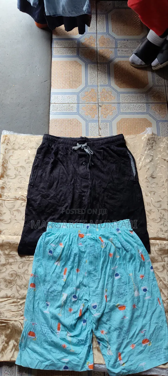 Flowed and Checked Shorts