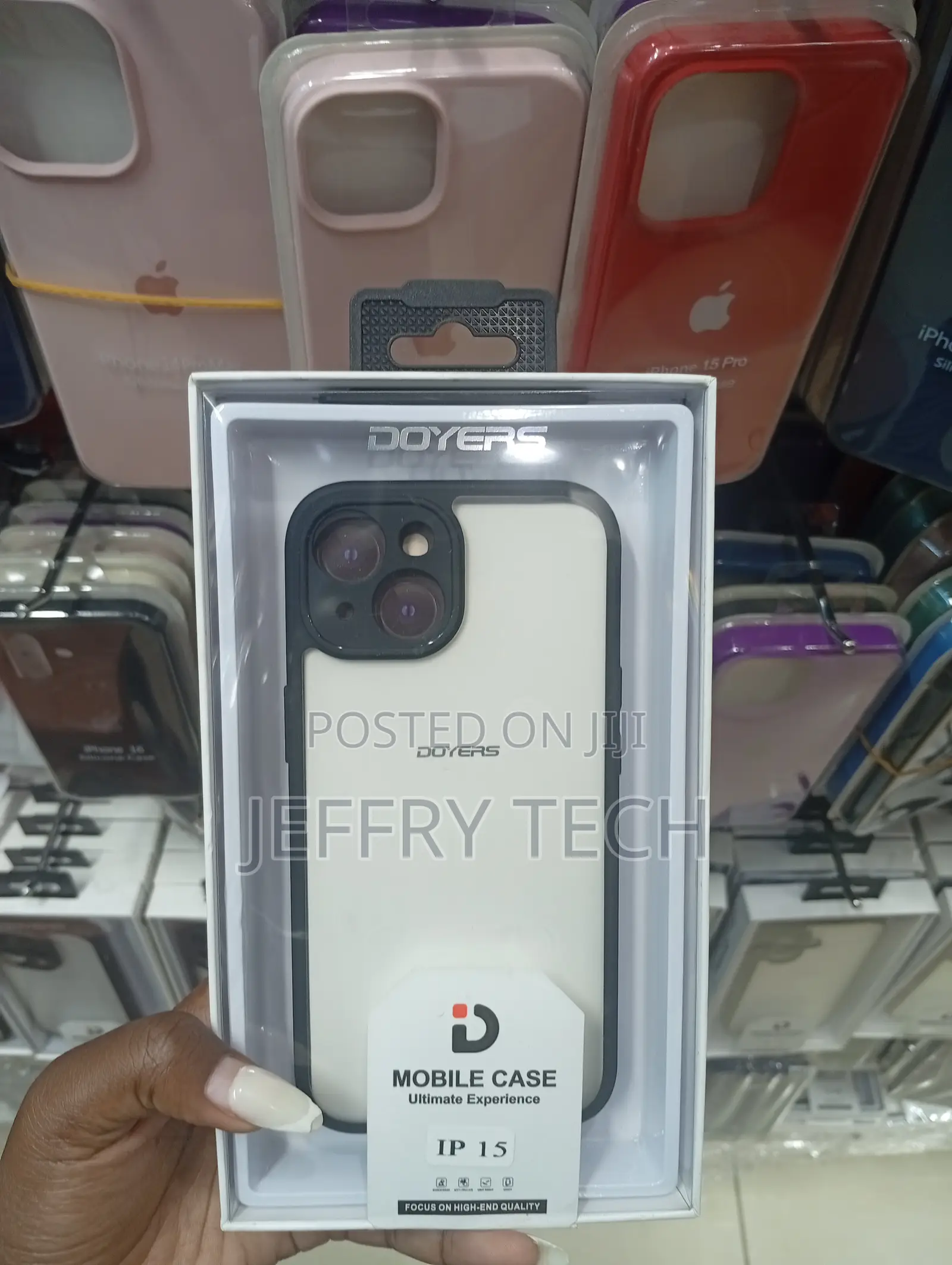 iPhone 15 Semi-Transparent Cover