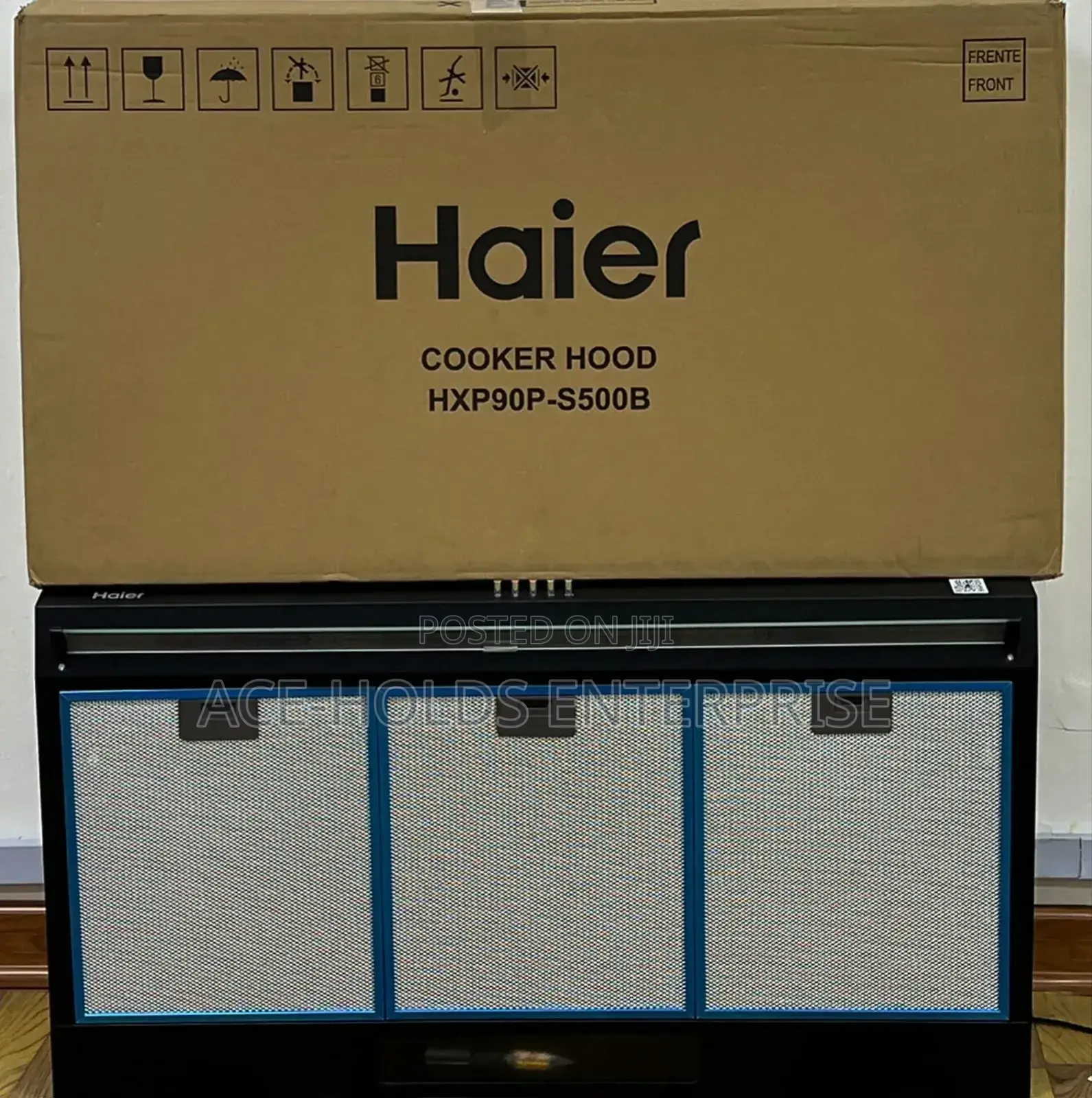 Haier 90cm Professional Kitchen Chimney Hood (Hxp90p-S500b) - 1600m3/H