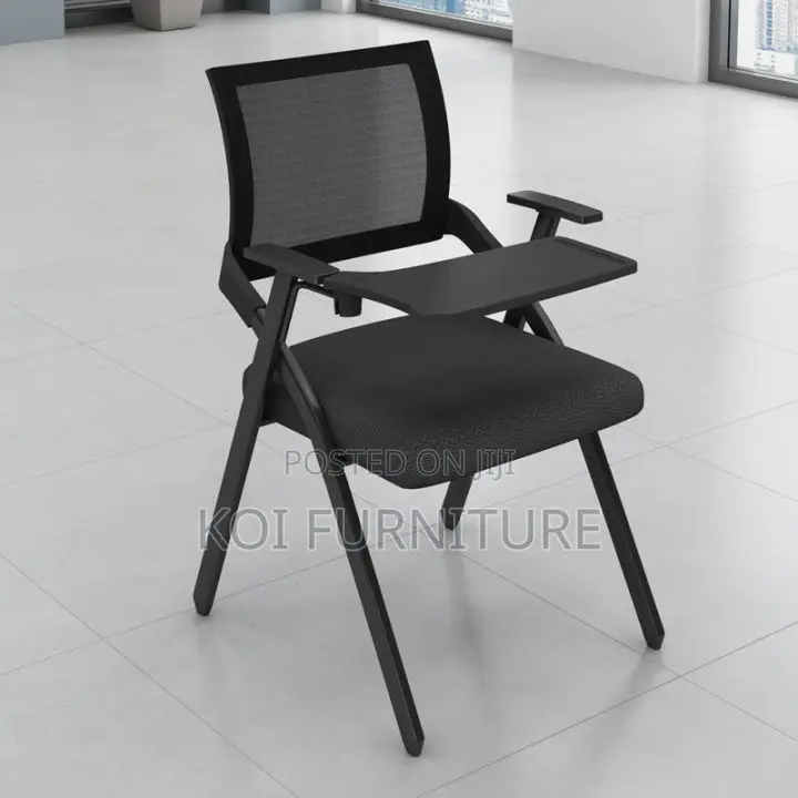 Office Chairs; Foldable Office Chairs With Writing Book Pad