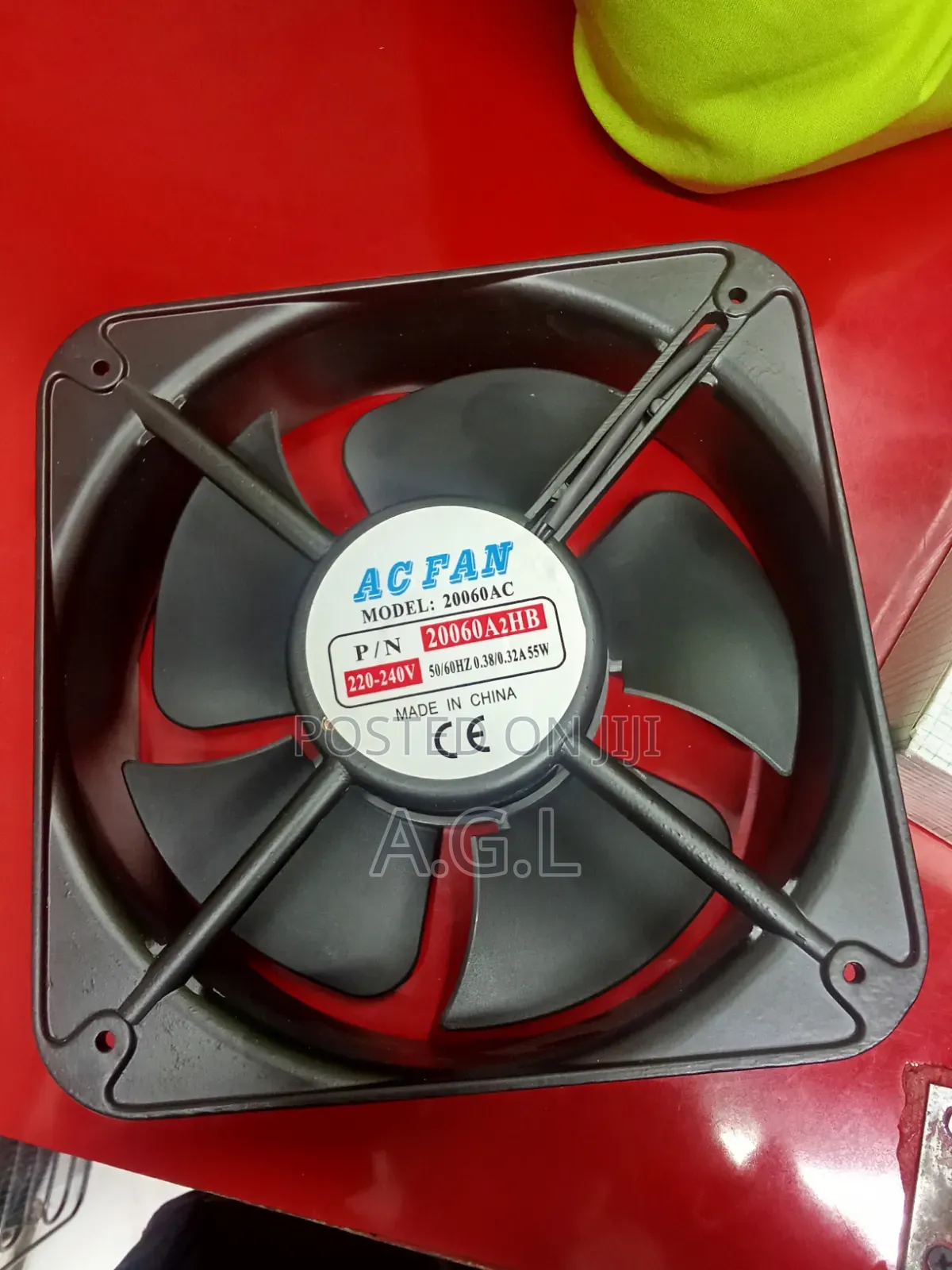8 Inch Axial Cooling Fan 220 - 240v , 55 W
