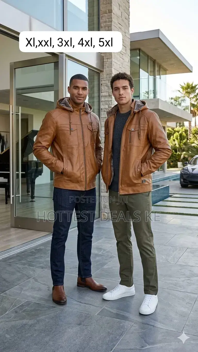 Hood Crew Hooded Leather Jackets