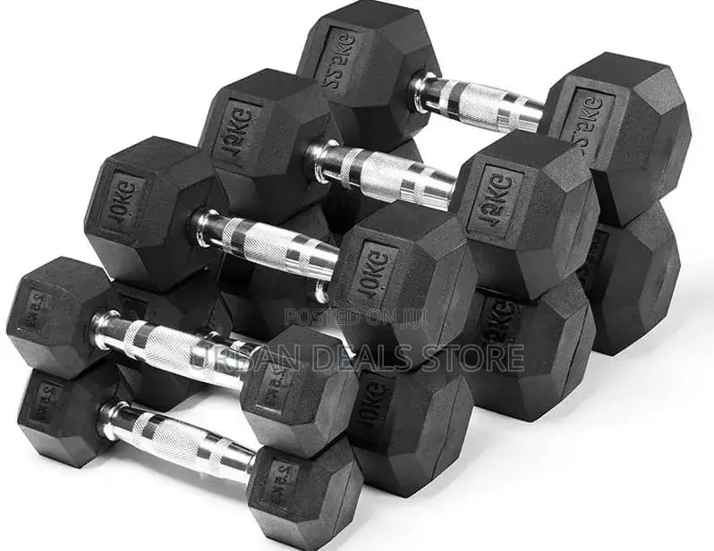 10 KGS Hexagonal Dumbbells
