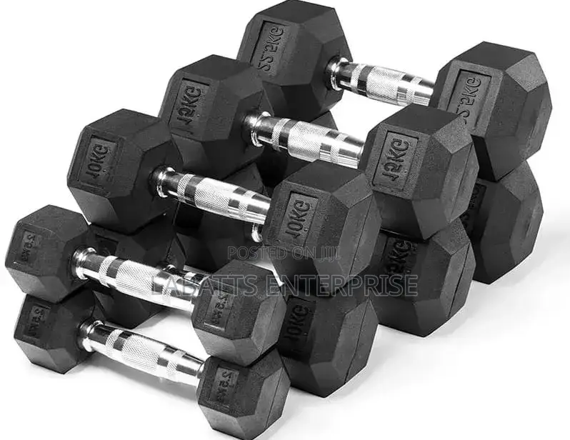 10 KGS Hexagonal Dumbbells
