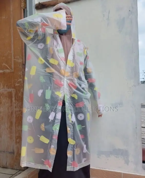 Full Print/ Floral Rain Coats for Both Kids Adults.