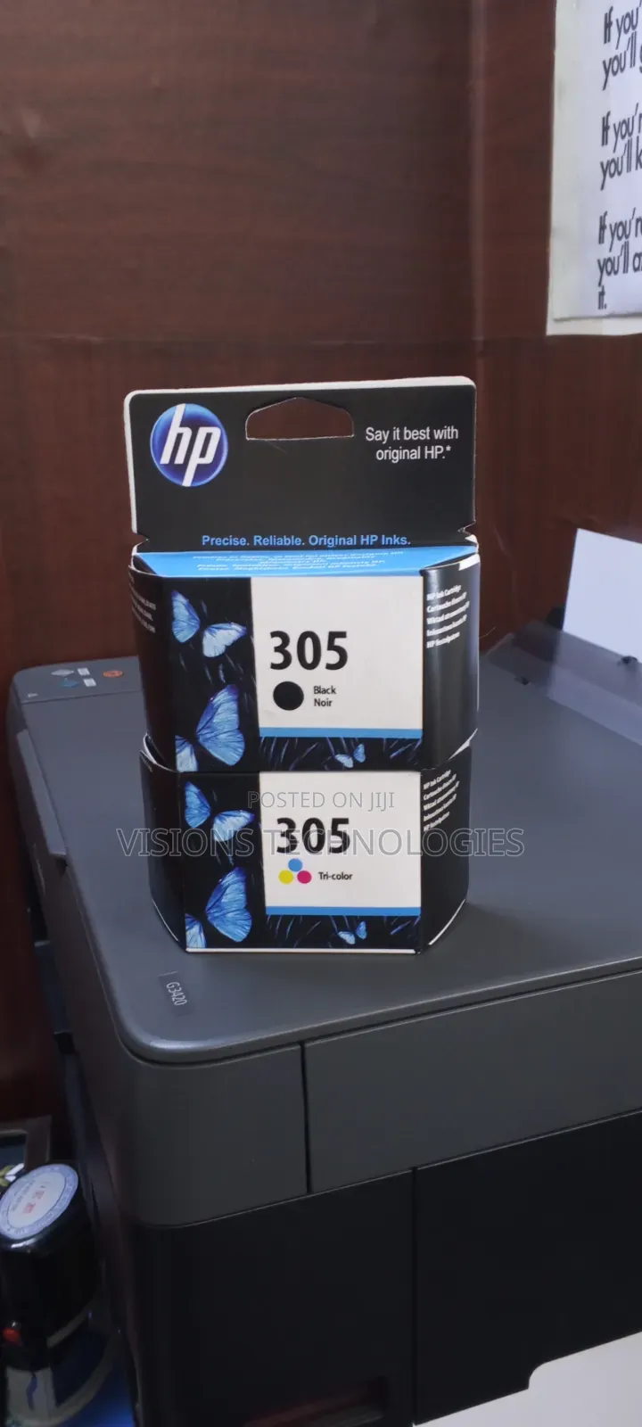 Black and Tricolor Hp305 Ink Cartridges