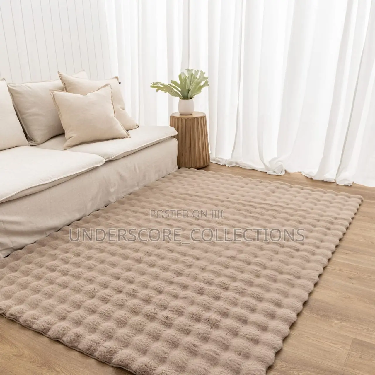 Ashler Rabbit Fur Soft Carpet Size 5*8
