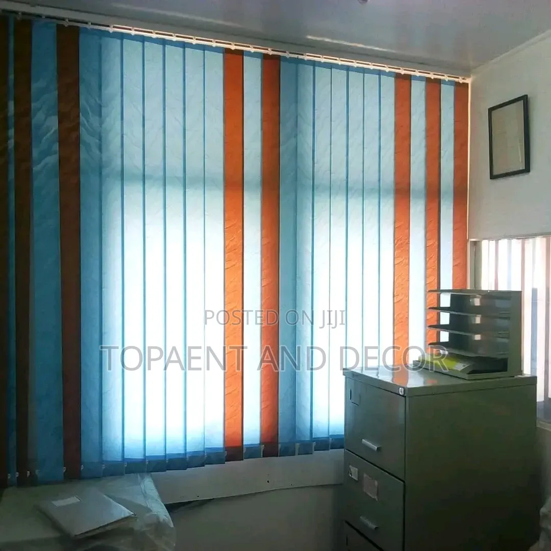 Vertical Office Curtains and Installation