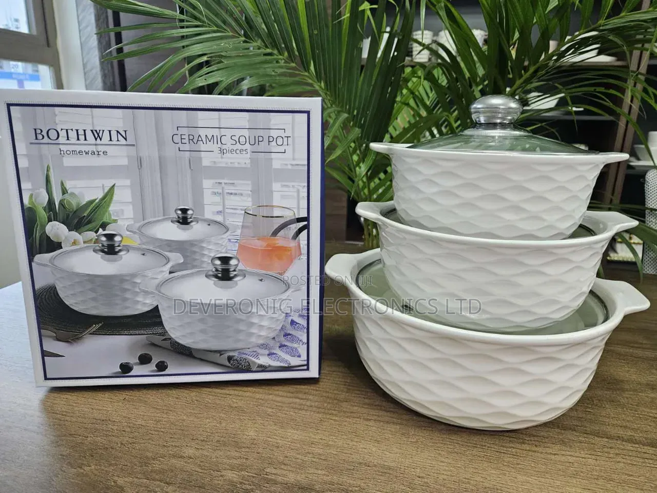 *3pcs Set Ceramic Casserole Serving Dishes