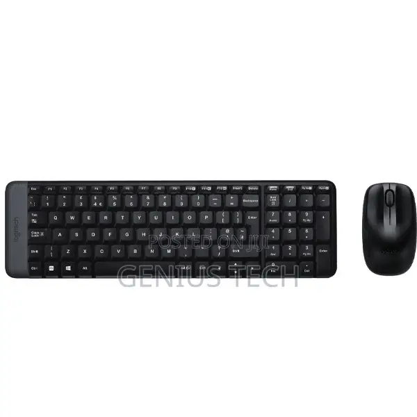 Logitech Mk220 Wireless Keyboard and Mouse Combo — Black