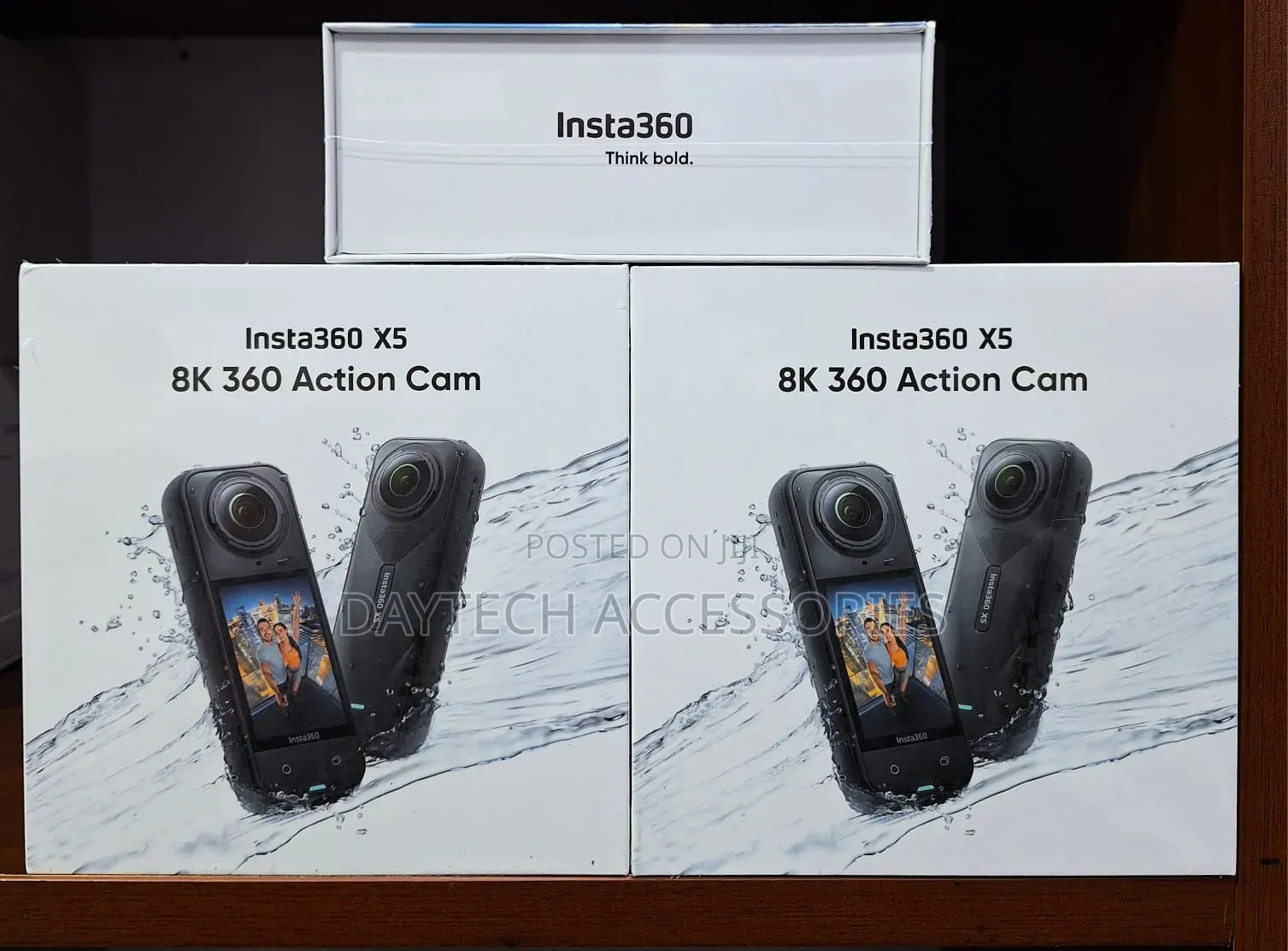 This Is an Insta360 X5 360 Action Cameras in Black.