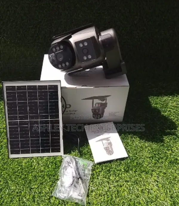 6mp Ubox Outdoor Solar Powered Security Camera – Dual Lens Wifi