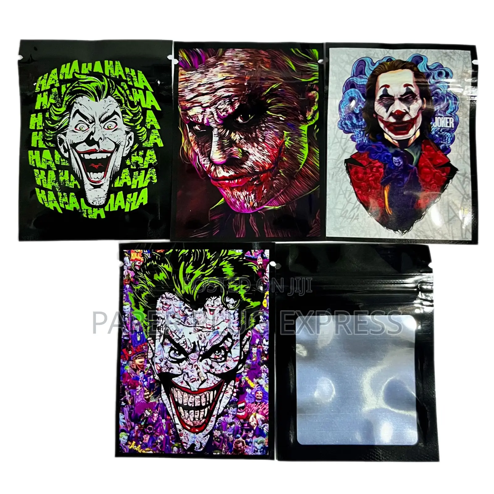 Joker Mylar Ziplock Bags 1g Small - Mixed Designs