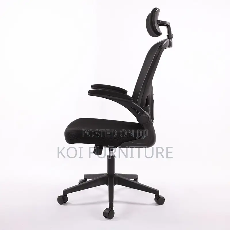 Office Chair : Grace18 Black Ergonomic Mesh High-Back Office Chair