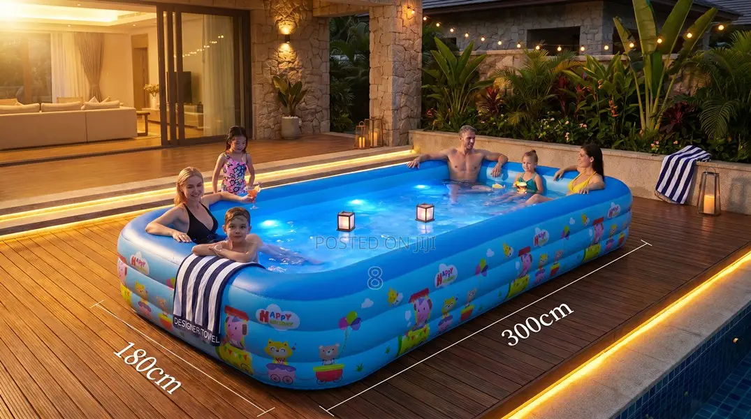 3m Inflatable Swimming Pool for Family Backyard Fun