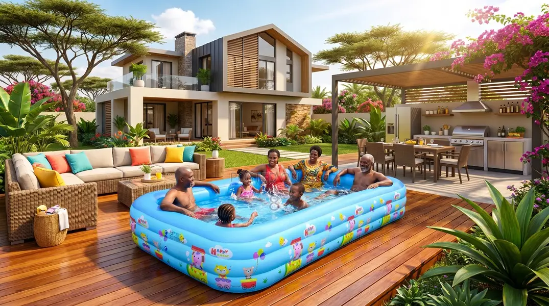 3m Inflatable Swimming Pool for Family Backyard Fun