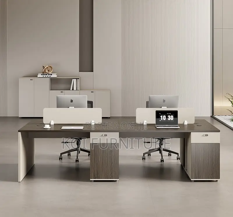 Office Desk : Mop04 Modern Four-Person Office Workstation