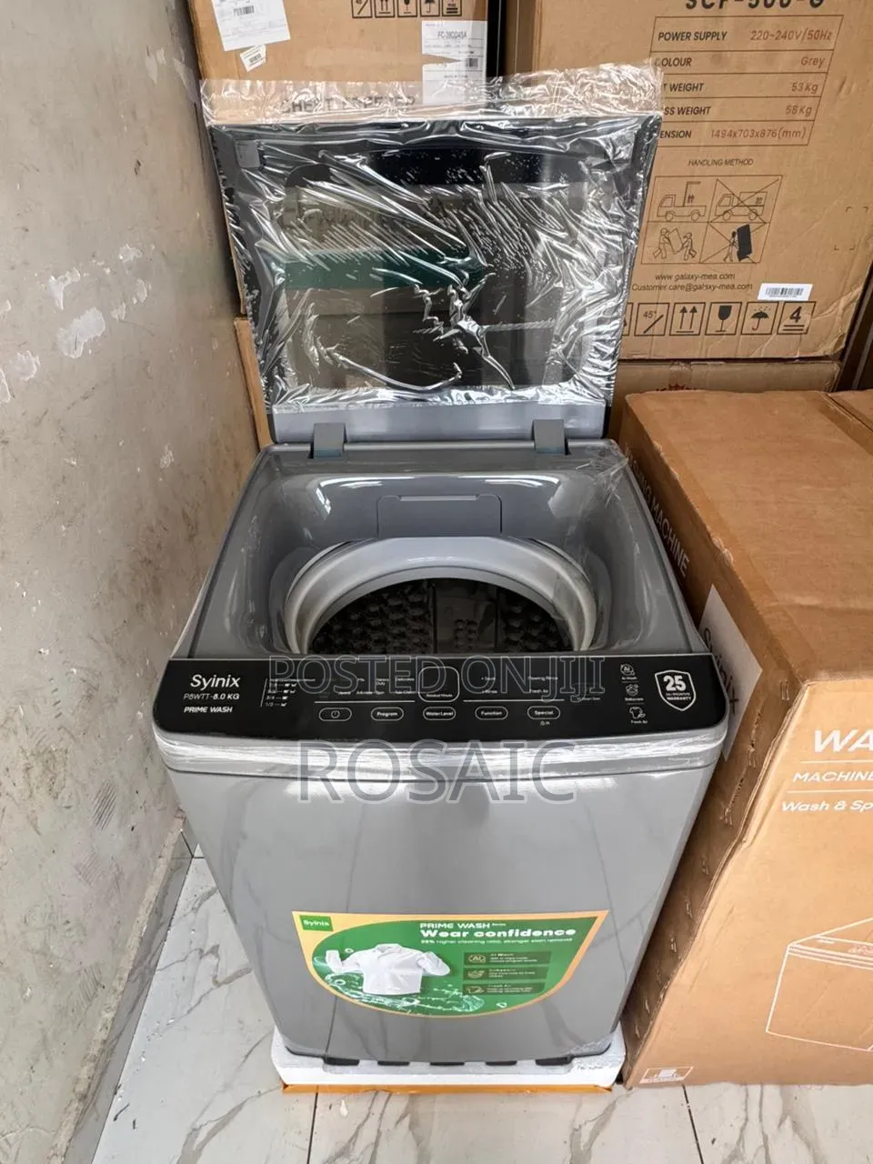 Syinix 8kg Full Automatic Washing Machine