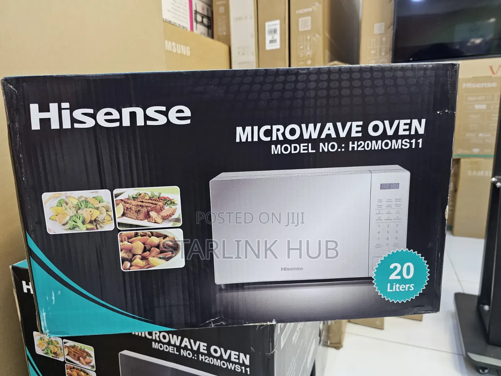 Hisense H20mobs11 Microwave Oven Solo, 20l - Silver