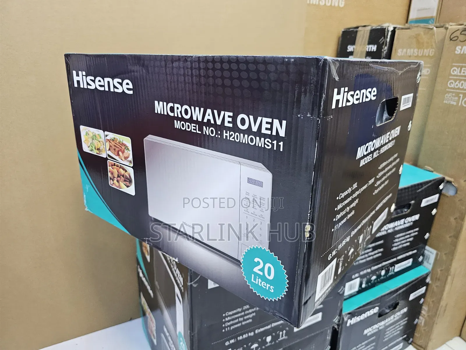 Hisense H20mobs11 Microwave Oven Solo, 20l - Silver