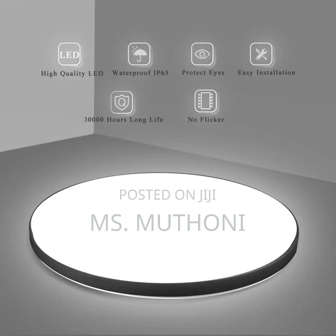 Modern, Ultra-Slim, Round Flush Mount Led Ceiling Light