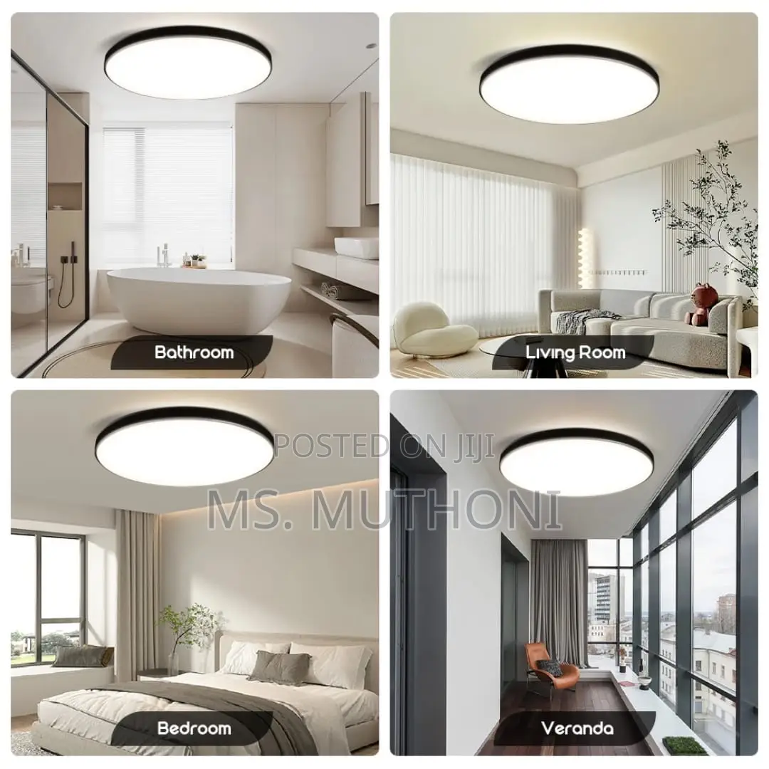 Modern, Ultra-Slim, Round Flush Mount Led Ceiling Light