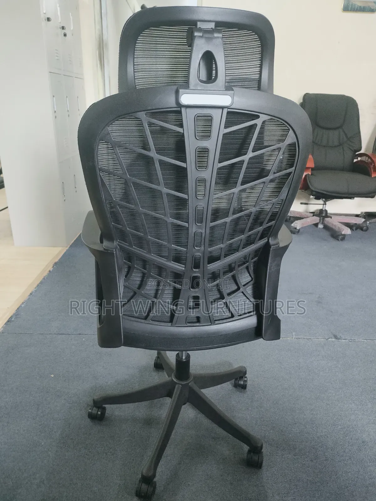 Adjustable Mesh Headrest Stripped Back