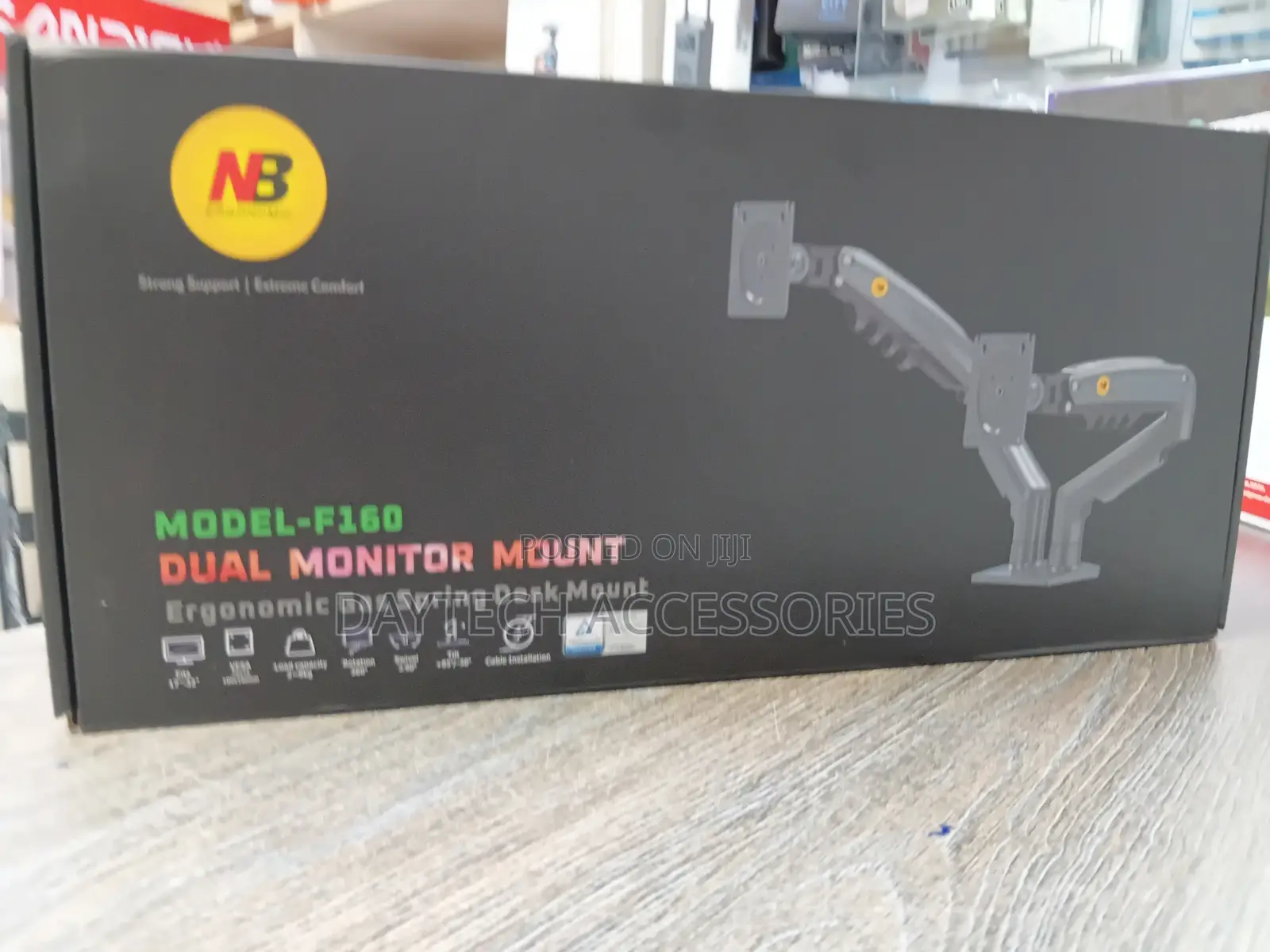 2-in-1 Dual Desk Arm Mount for Laptop 17-27′′ Monitor/S (F160 – Fp2)