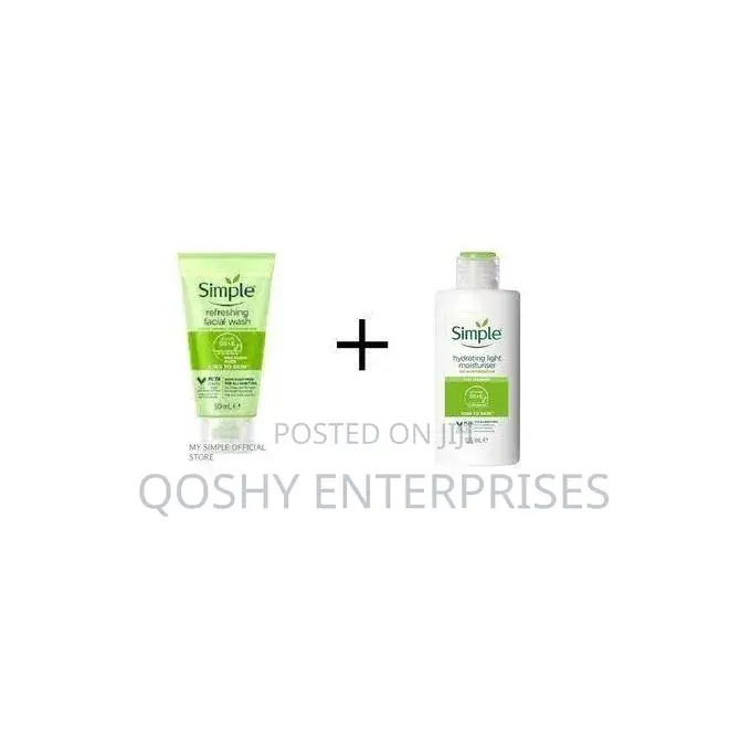 Simple Kind to Skin Facial Wash and Moisturizer