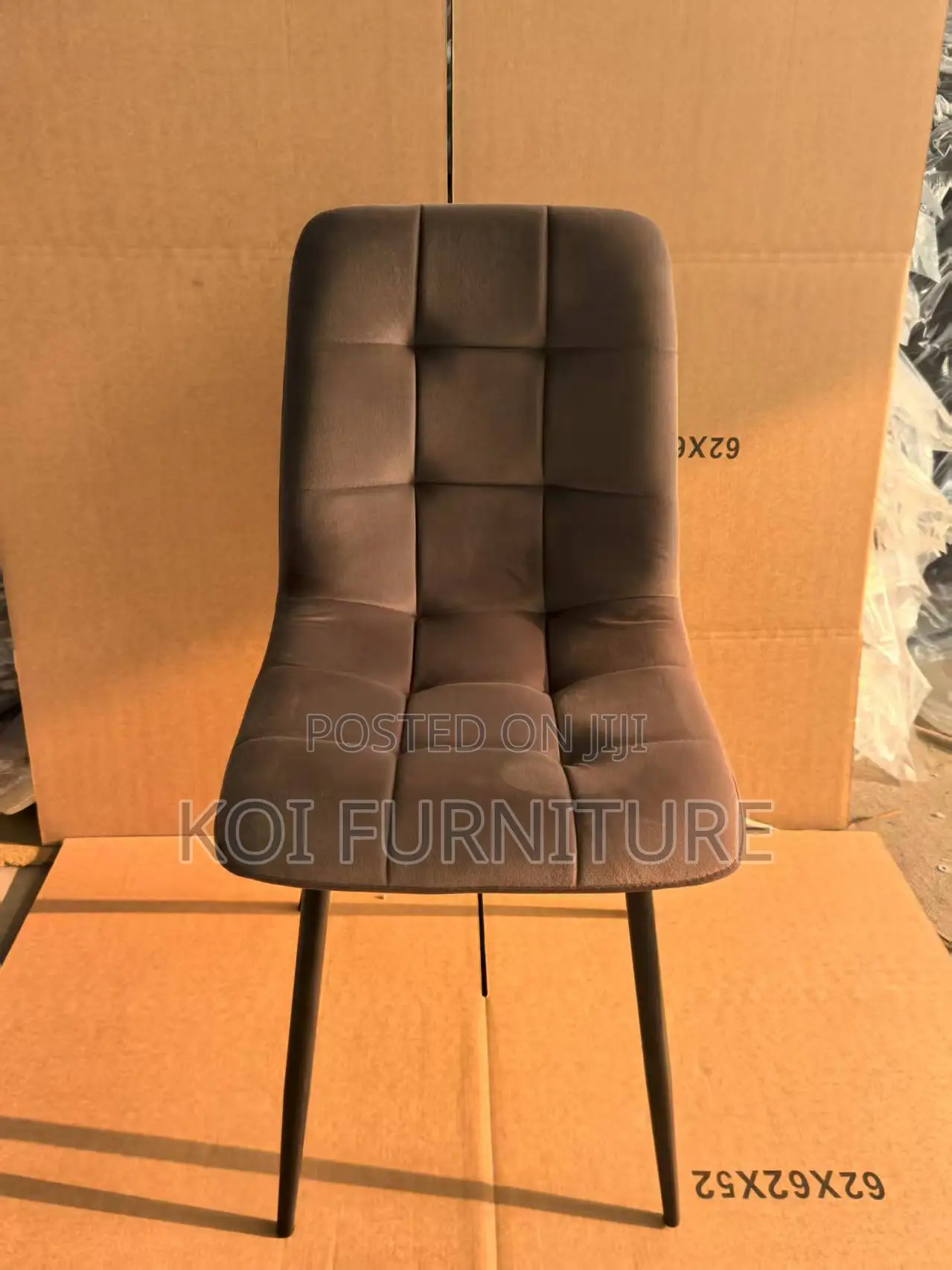 Dining Chairs; Leather Armless Outdoot and Dining Chairs