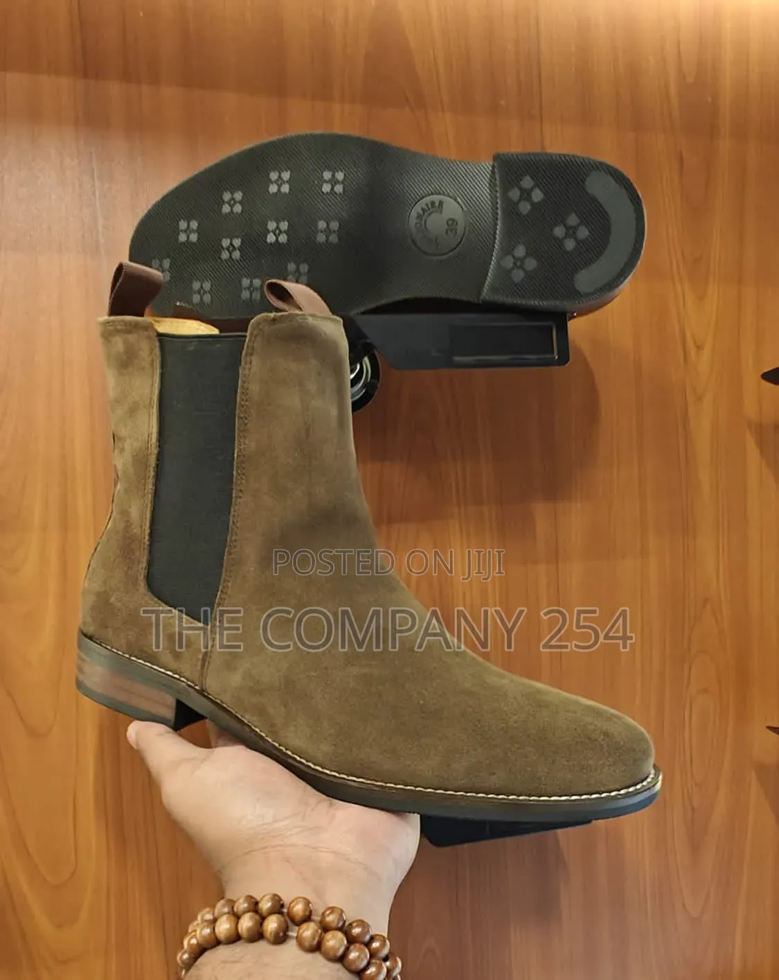 Quality Leather Casual Men Chelsea Sued Boots Shoes