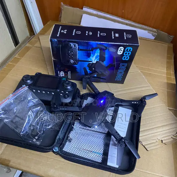 E88 Pro Wifi Camera Drone With Foldable Body and Display Remote