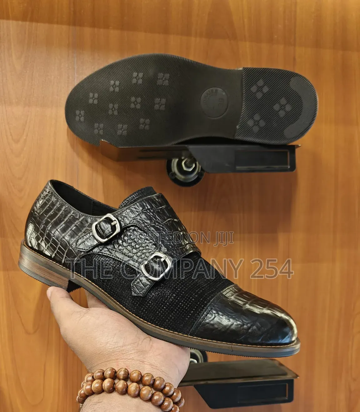 Quality Leather Sued Men Double Monks Official Casual Shoes