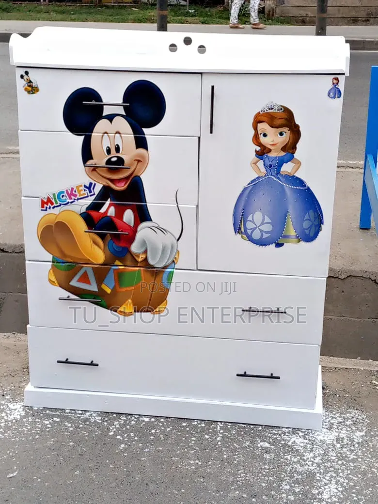 : Modern Kids Chest of Drawers Storage Cabinet for Nursery Bedroom
