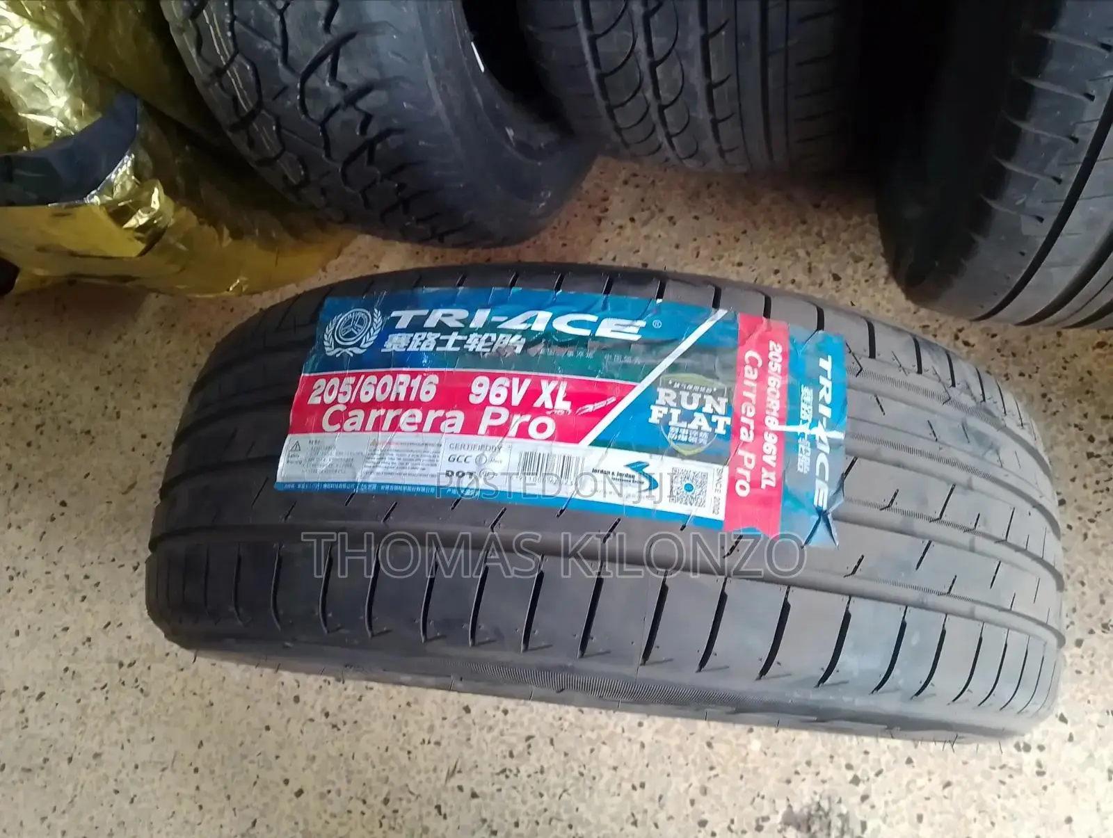 205/60r16 Triace Run Flat Tyres