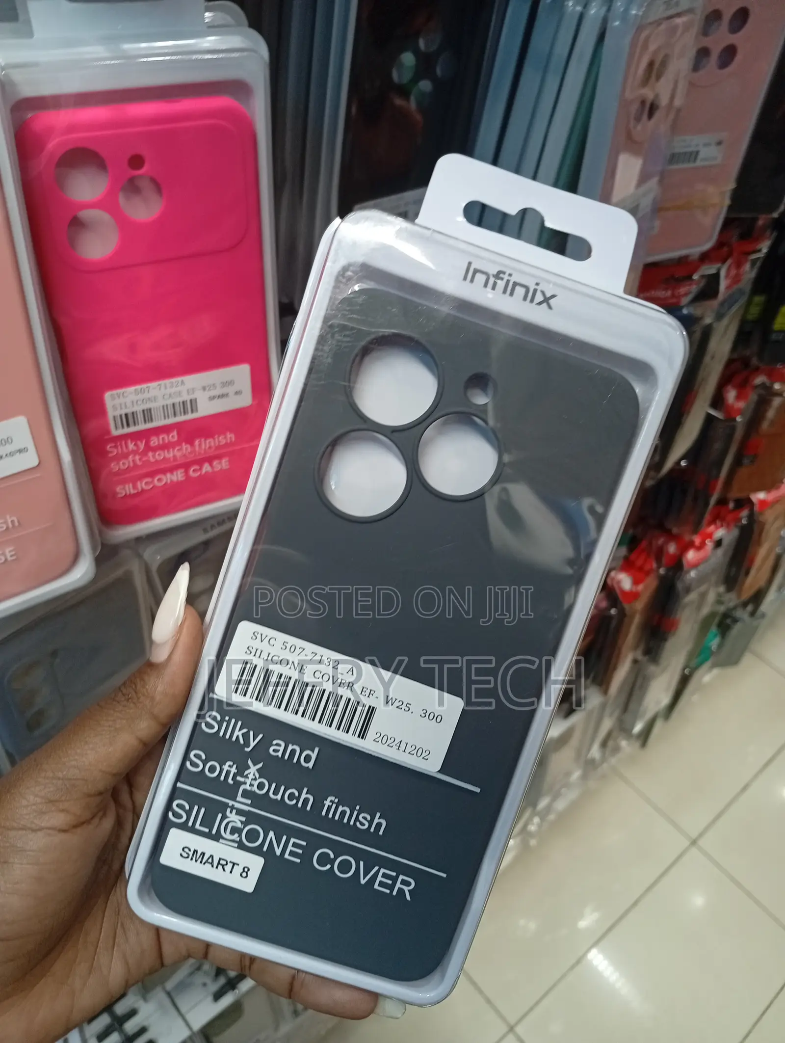 Infinix Smart 8 Dark Grey Smartphone Protective Case