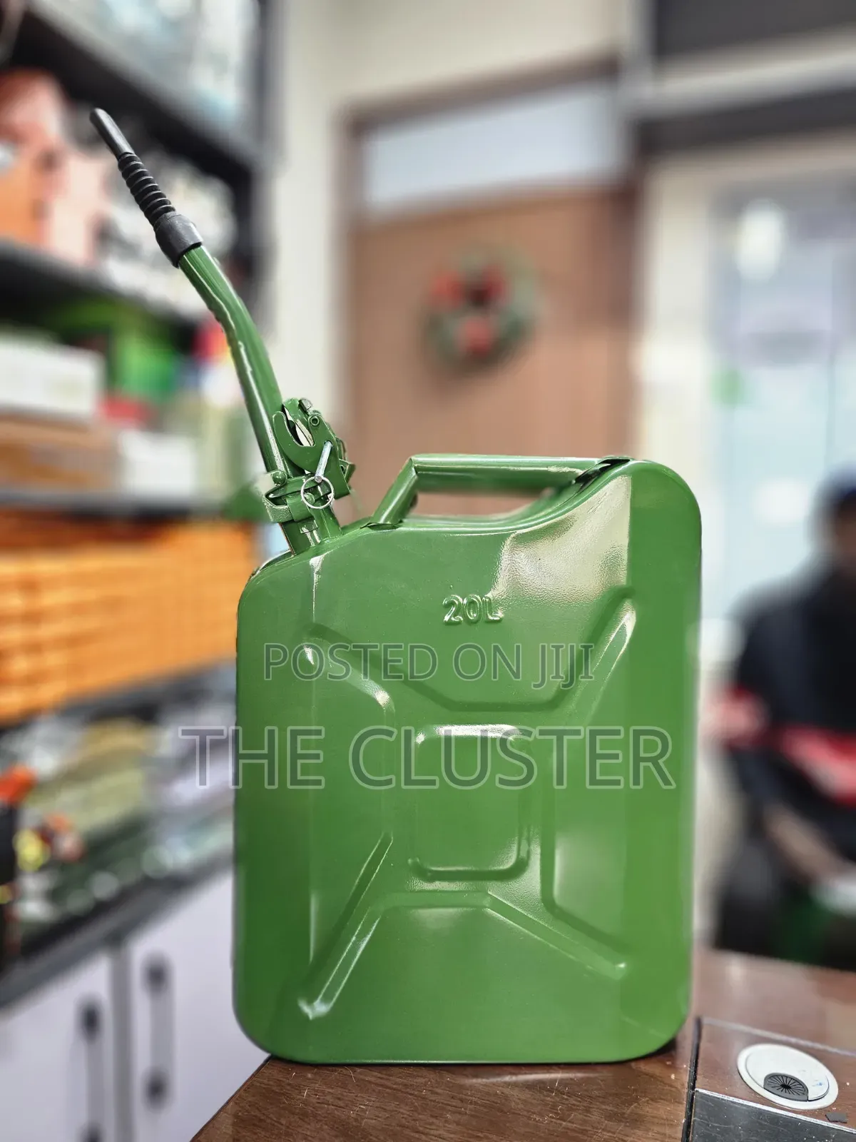 20l Metal Jerry Can Fuel Container – Petrol/Diesel Storage Can/Nozzle