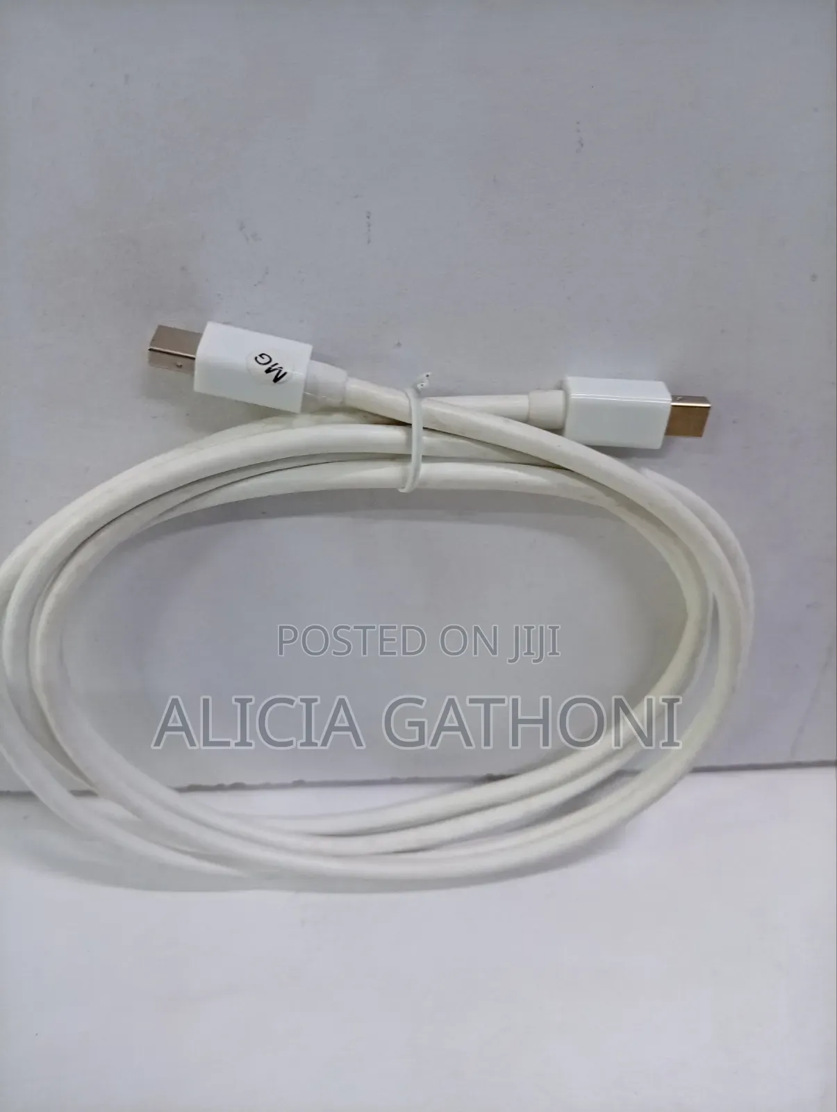 Mini Display Port to Mini Display Port 1.5 Meters Cable White